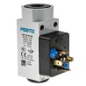 Festo Pressure Switch 1 bar to 12 bar, 125V DC, 5A Current, IP65 Rated, Through Hole Mounting PEV-1/4-SC-OD