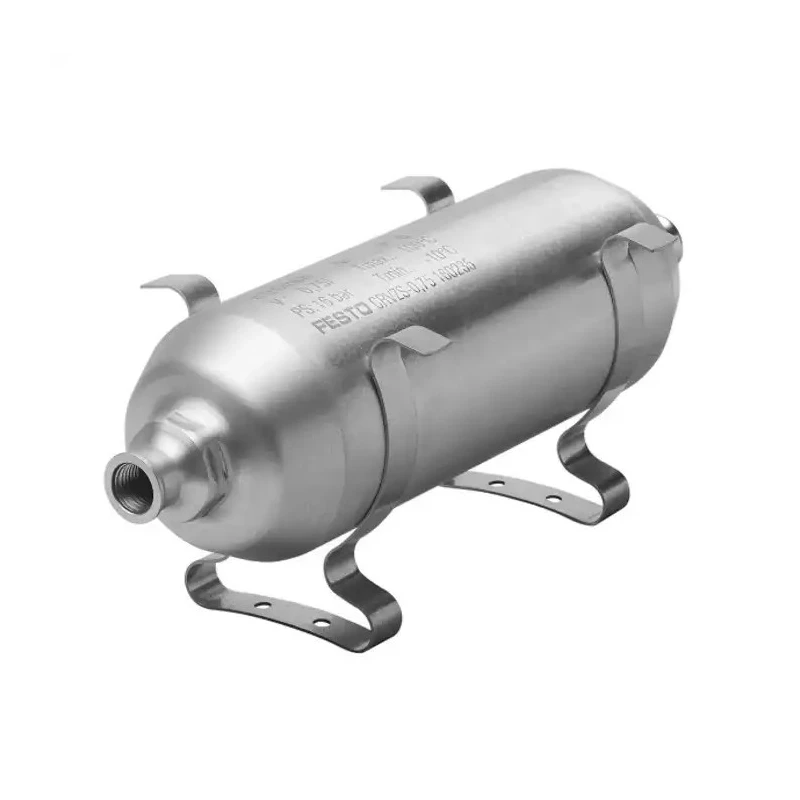 Festo Air Reservoir 0.75L, G 1/4 Port, High Alloy Stainless Steel, 16 bar Pressure CRVZS-0.75