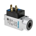 Festo Analogue Pressure Switch 1 bar to 12 bar, Port Size 1/4 inch, Voltage 125V, IP65 Rated PEV-1/4-B-OD
