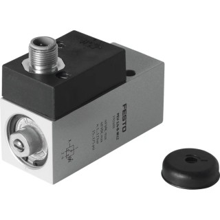 Festo Industrial Pressure Switch 48V, 4A, 1/4 in Port Size, IP65 Rated, Relative Pressure 1 bar to 12 bar PEV-1/4-B-M12