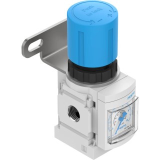Festo Pneumatic Regulator G 1/8 Female 20 bar Max Operating Pressure 7500 L/min Max Flow Rate MS4-LR-1/8-D6-WR
