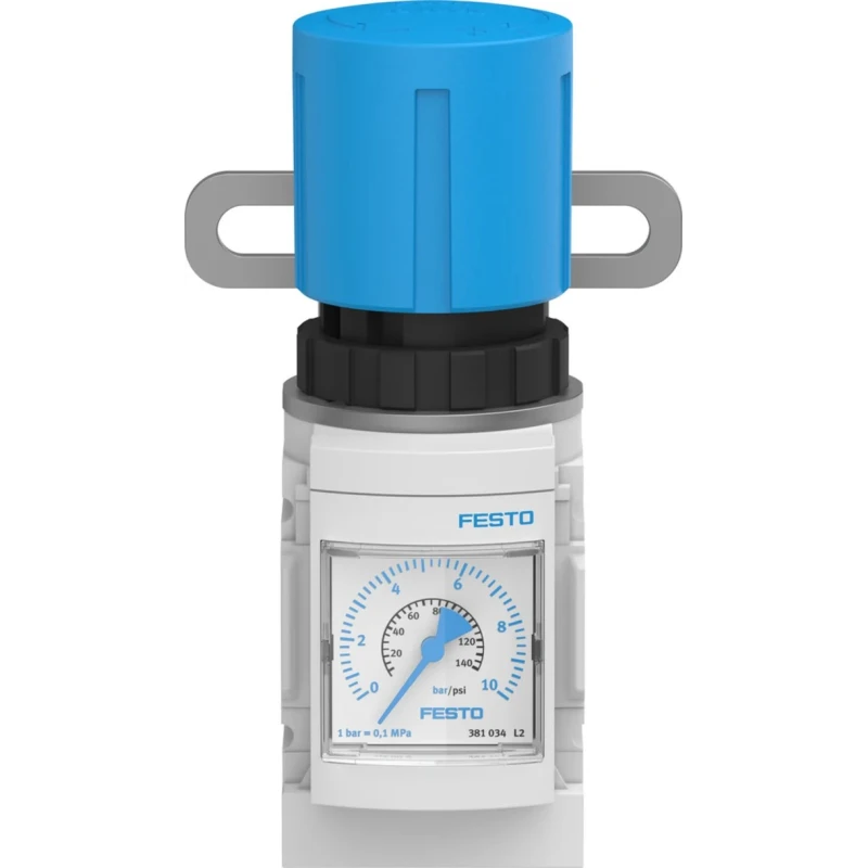 Festo Pneumatic Regulator G 1/8 Female 20 bar Max Operating Pressure 7500 L/min Max Flow Rate MS4-LR-1/8-D6-WR