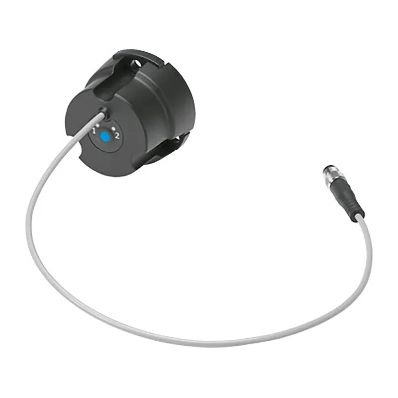Festo M 8 Plug Connector Pneumatic Sensor, Round Polyester Nickel Plated Brass Housing, IP65 IP68, 10 30 V dc, Magnetic Hall 