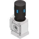 Festo Pneumatic Regulator MS4-LR-1/8-D7-AS, Threaded Inlet G 1/8, Lockable Rotary Knob, Pressure Range 0.5 to 12 Bar