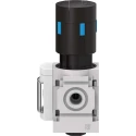 Festo Pneumatic Regulator MS4-LR-1/8-D7-AS, Threaded Inlet G 1/8, Lockable Rotary Knob, Pressure Range 0.5 to 12 Bar