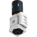 Festo Pneumatic Regulator MS4-LR-1/8-D7-AS, Threaded Inlet G 1/8, Lockable Rotary Knob, Pressure Range 0.5 to 12 Bar