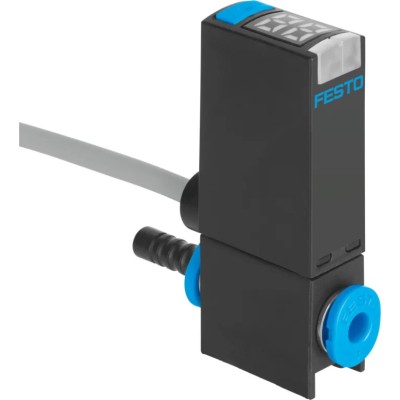 Festo Pneumatic Pressure Sensor with IP40 Protection, 0 Bar Max Pressure, 18-30 V DC, 50 °C Operating Temperature 