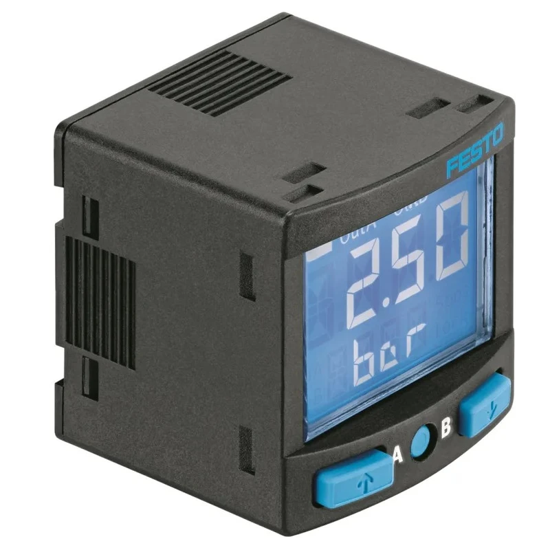 Festo Pneumatic Pressure Sensor  IP40 10 bar 15-30 V DC 50 °C