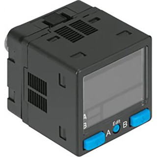 Festo Pneumatic Pressure Sensor, Relative Pressure, IP40, 15 Bar, 15V/30V, Digital Display, Span Series 