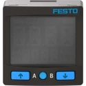 Festo Pneumatic Pressure Sensor, Relative Pressure, IP40, 15 Bar, 15V/30V, Digital Display, Span Series 