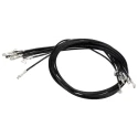 Molex Crimp Wire Female Male Connector, 300 mm Cable Length, 22AWG, Black Jacket, UL Listed 79758-0015
