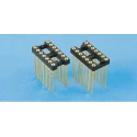 E-TEC DIL Socket 2.54 mm Pitch Vertical 14 Way Through Hole Turned Pin Open Frame POS-314-S003-55