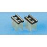 E-TEC POS/POO/PCL 2.54 mm Pitch Vertical 8 Way Through Hole Turned Pin Open Frame DIL Socket POS-308-S003-55
