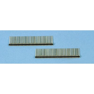 E-TEC SIB Series Straight Through Hole PCB Socket 32-Contact 1 Row 2.54 mm Pitch Solder SIB-132-S003-55