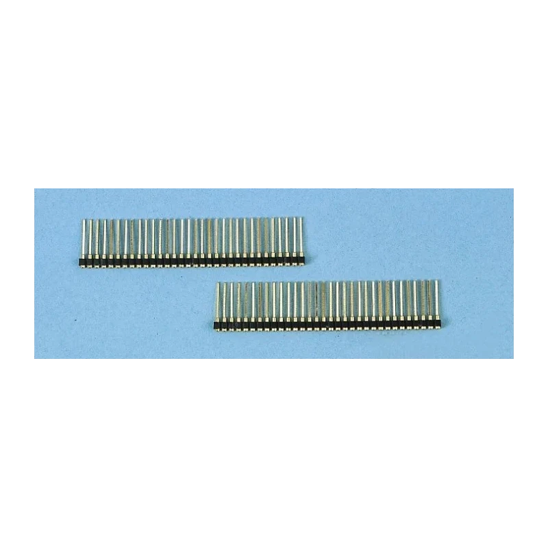 E-TEC SIB Series Straight Through Hole PCB Socket 32-Contact 1 Row 2.54 mm Pitch Solder SIB-132-S003-55