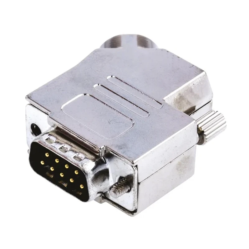 Amphenol Communications Solutions D-Sub Connector 9 Contacts 7.5A 300V Steel Housing Panel Mount Male L717D E09P ST4