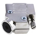 Amphenol Communications Solutions D-Sub Connector 9 Contacts 7.5A 300V Steel Housing Panel Mount Male L717D E09P ST4