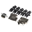 Amphenol Communications Solutions 9 Way Straight Panel Mount Female D-Sub Connector L77DE09SST4
