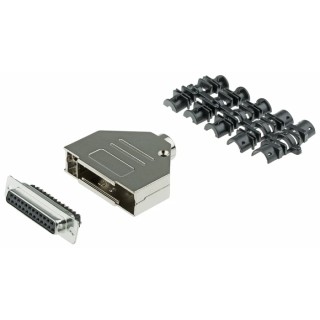 Amphenol Communications Solutions D-ST 25 Way Straight Cable D-Sub Connector Female L77D B25S ST3
