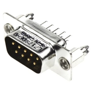 Amphenol Communications Solutions Panel Mount 9 Way Straight 2.74 mm Pitch D-Sub Connector L717SD