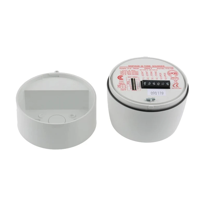 Cranford Controls Vantage Series Electronic Sounder Surface Mount, 32-Tone Multi-Tone 106 dB at 1m, , White Housing IP33C