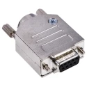Amphenol Communications Solutions 9 Way Straight Panel Mount D-Sub Connector Female 300V 7.5A L77D E09S ST3