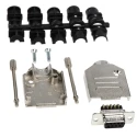 Amphenol Communications Solutions 9 Way Straight Panel Mount D-Sub Connector Female 300V 7.5A L77D E09S ST3