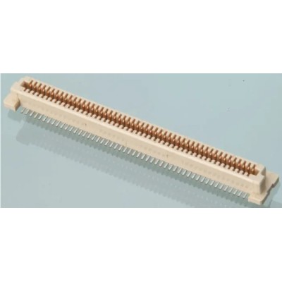 Amphenol Communications Solutions BergStak Series Straight Surface PCB Socket 60-Contact 2 Row 0.8 mm Pitch 61082-061400LF