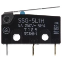 Omron Aratas Hinge Lever Subminiature Micro Switch, Solder Terminal, 5A Current, 30V DC, SPDT Contact, IP40 SSG-5L1H