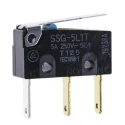 Omron Aratas Hinge Lever Subminiature Micro Switch, Tab Terminal, 5A, 125 V AC, SPDT, IP40 SSG-5L1T