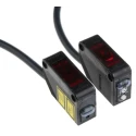 Omron Through Beam Photoelectric Sensor, Block Style, 60 m Detection Range, PNP Output, IP67 Rated E3Z-LT81 2M