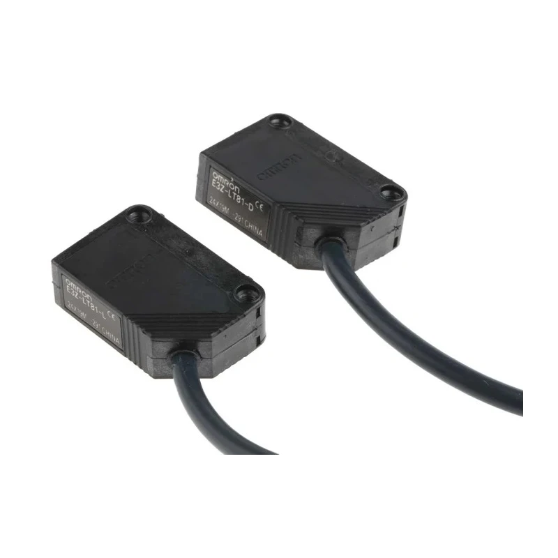Omron Through Beam Photoelectric Sensor, Block Style, 60 m Detection Range, PNP Output, IP67 Rated E3Z-LT81 2M