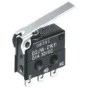 Omron Roller Lever Micro Switch, Pre-Wired Terminal, 100mA Current, 30 V dc, SPDT Contact Configuration, IP67 D2JW-01K21-MD