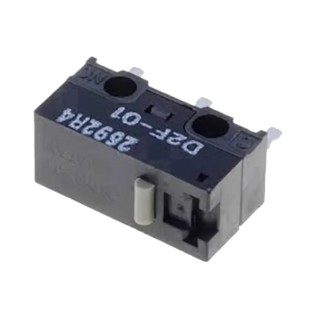 Omron Ultra Subminiature Pin Plunger Micro Switch, PCB Terminal, 100mA, 30V dc, SPDT, IP40 D2F-01