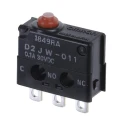 Omron Aratas Pin Plunger Micro Switch, Solder Terminal, 100mA, 30V DC, SPDT, IP67 D2JW-011
