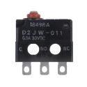 Omron Aratas Pin Plunger Micro Switch, Solder Terminal, 100mA, 30V DC, SPDT, IP67 D2JW-011