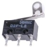 Omron Ultra Subminiature Roller Lever Micro Switch, PCB Terminal, 3A, 125V AC, 30V DC, SPDT, IP40 D2F-L2