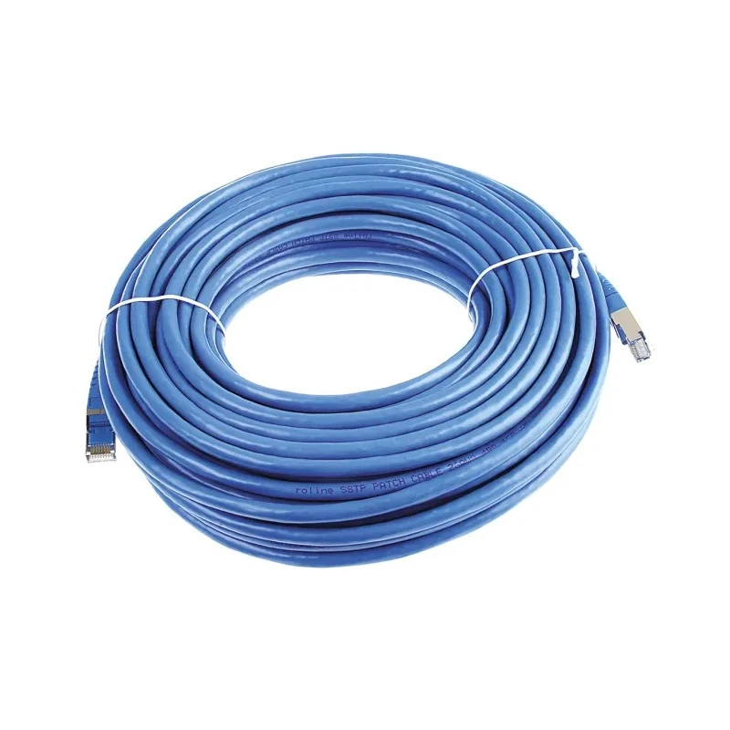 Roline Cat6 Ethernet Cable 8 Core, Shielded Screened PVC Jacket, Blue, 20 m CAT6