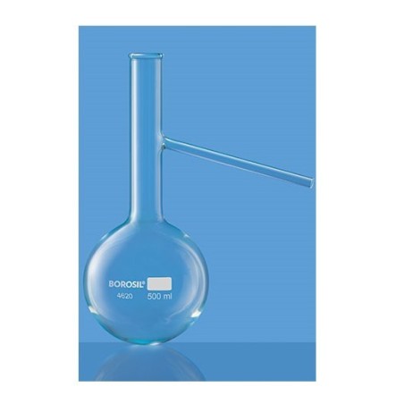 borosil-distilling-flask-with-side-arm-100-ml-4620016-40975