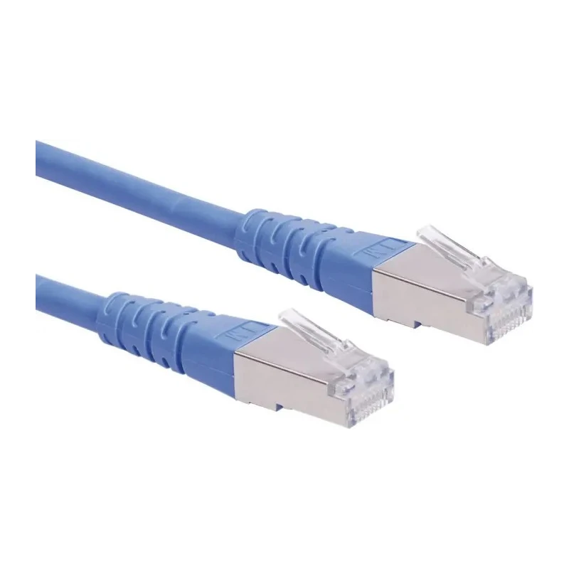 Roline Cat6 Ethernet Cable 8 Core, Shielded Screened PVC Jacket, Blue, 20 m CAT6