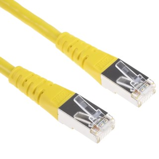 Roline Cat6 Ethernet Cable 8 Core 20 m Shielded Screened PVC Yellow Cat6 