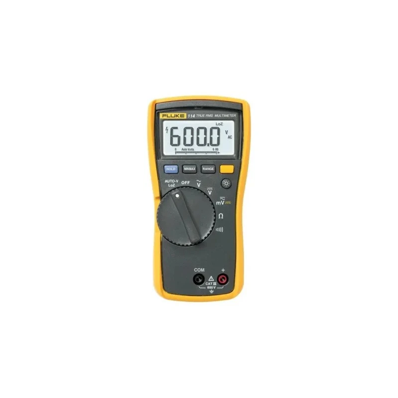 Fluke Handheld Digital Multimeter True RMS 600V Safety Category CAT III FLUKE-114 EUR
