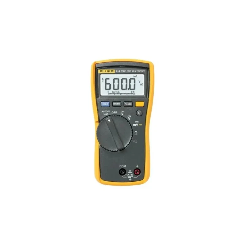 Fluke Handheld Digital Multimeter True RMS 600V Safety Category CAT III FLUKE-114 EUR