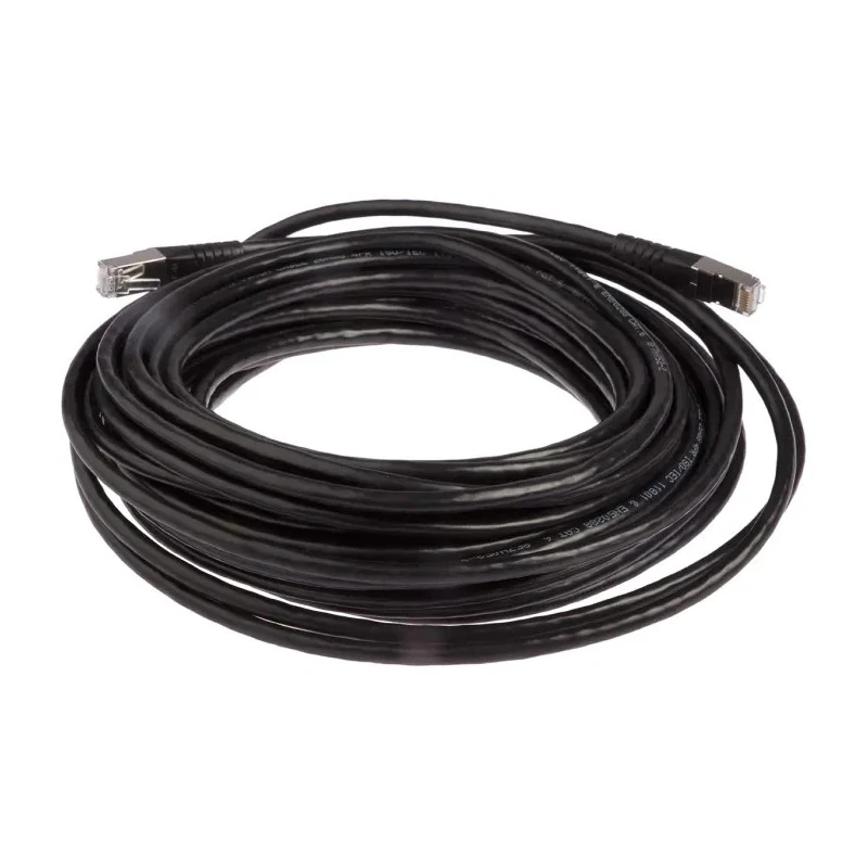 Roline Shielded Screened Cat6 Ethernet Cable 8 Core, Black PVC Jacket, 20 m Length Cat6