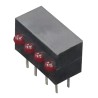 Kingbright Red Right Angle PCB LED Indicator 3 mm (T-1), 4 LEDs 2.5 V KM2520EF/4ID