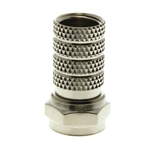 TE Connectivity F Series Coaxial Connector Cable Male F Connector, 75 Ω, Straight Body, Twist On Termination 5-1814822-7