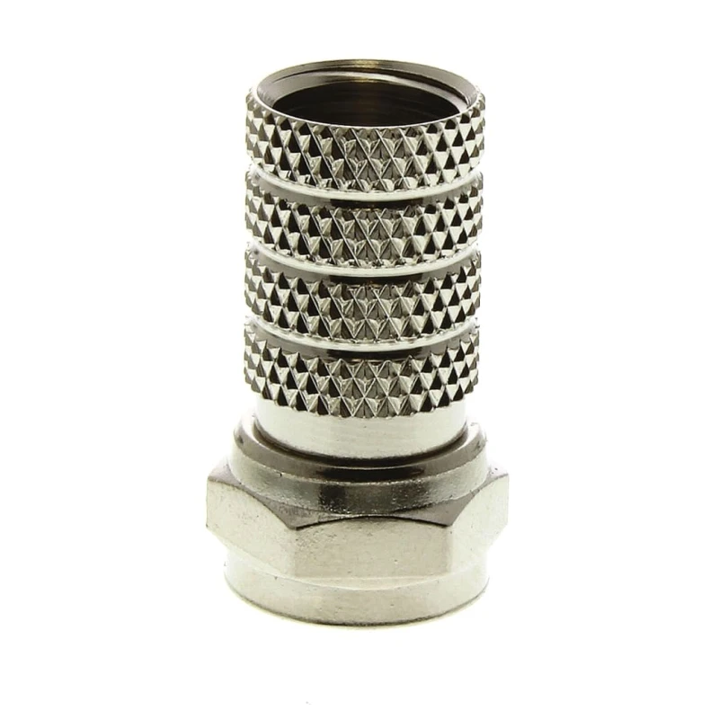 TE Connectivity F Series Coaxial Connector Cable Male F Connector, 75 Ω, Straight Body, Twist On Termination 5-1814822-7