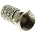 TE Connectivity F Series Coaxial Connector Cable Male F Connector, 75 Ω, Straight Body, Twist On Termination 5-1814822-7