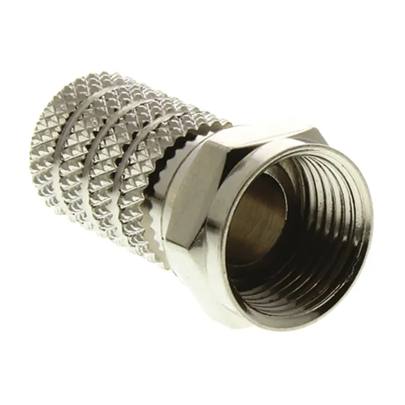 TE Connectivity F Series Coaxial Connector Cable Male F Connector, 75 Ω, Straight Body, Twist On Termination 5-1814822-7