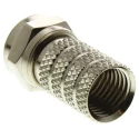 TE Connectivity F Series Coaxial Connector Cable Male F Connector, 75 Ω, Straight Body, Twist On Termination 5-1814822-7